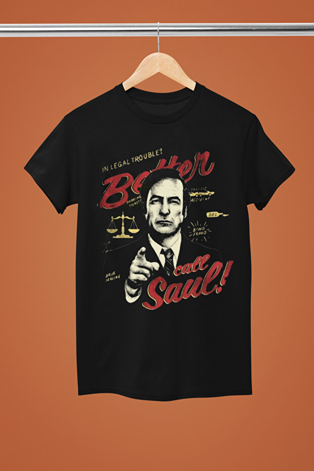 Saul Goodman Printed Cotton Short Sleeve Regular Fit Tshirt