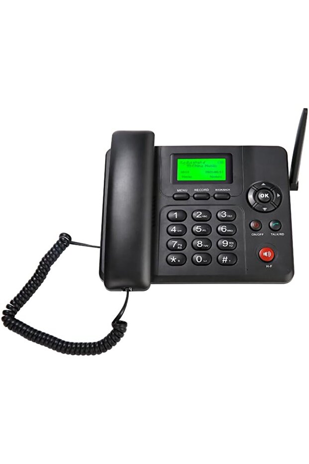 Wireless GSM Desk Phone – Dual SIM, Call Recording, SMS, Caller ID & Battery Backup | Cordless Lan - 2