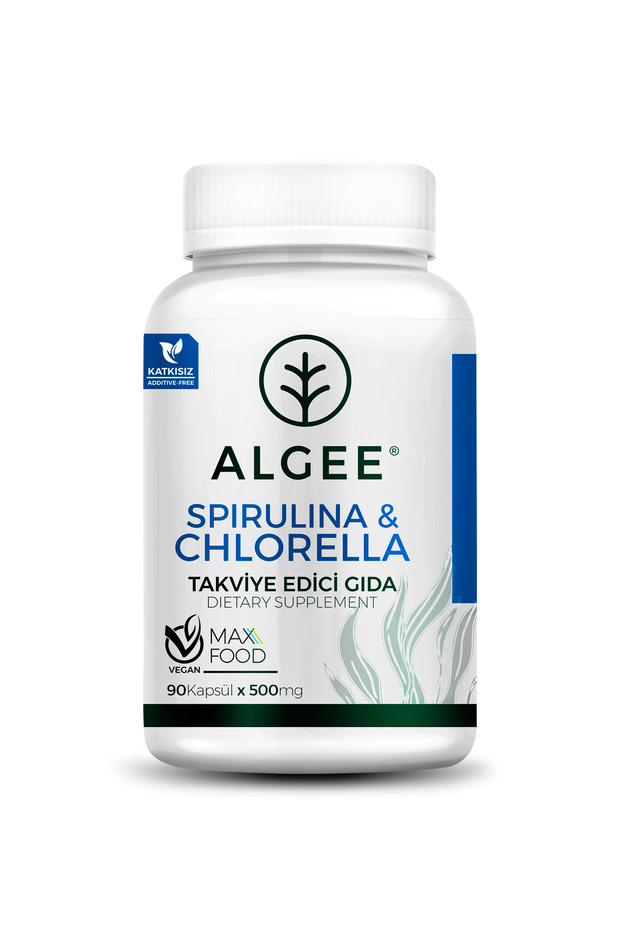 ® Spirulina & Chlorella Bitkisel Kapsül 90 Adet - 1