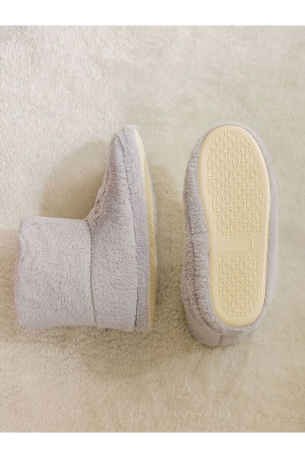 LCW STEPS Pelüş Kadın Ev Botu Panduf - 5