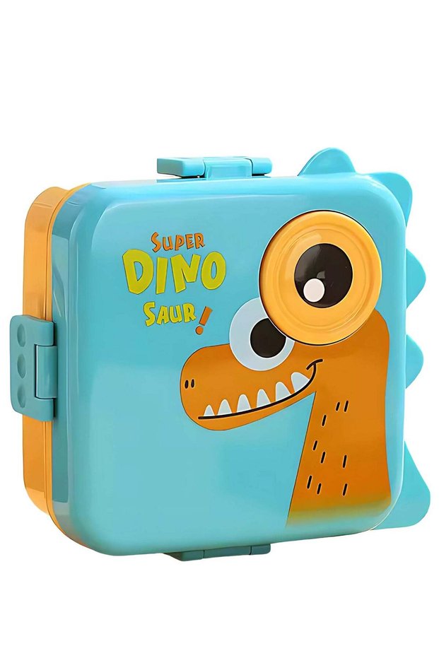 Twisoo Kids Lunch Box with Spoon – Leakproof Double Decker Bento Box, Durable Plastic, Sealed for F
