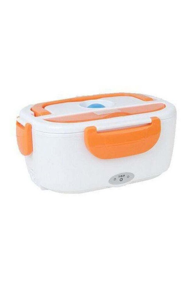 Electric Heating Lunch Box White/Orange/Green