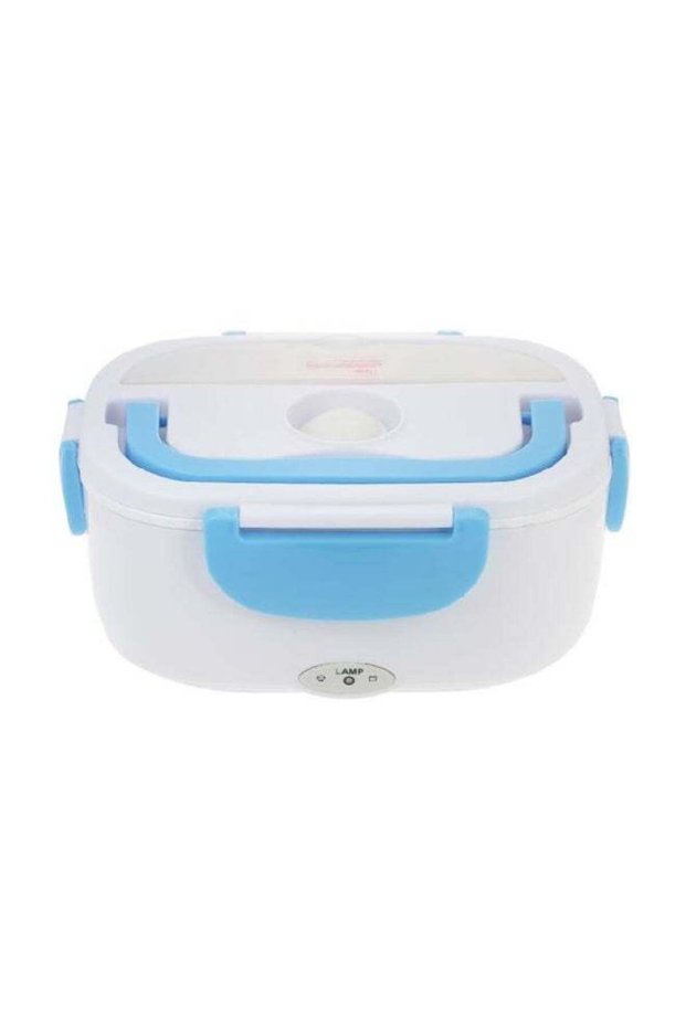 Portable Electric Lunch Box White/Blue