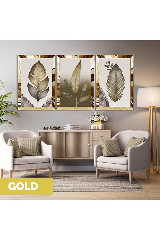 Amazing |   Leafy Minimal Soft Color Model | Plexiglass Framed Mdf Plksmdf - 1