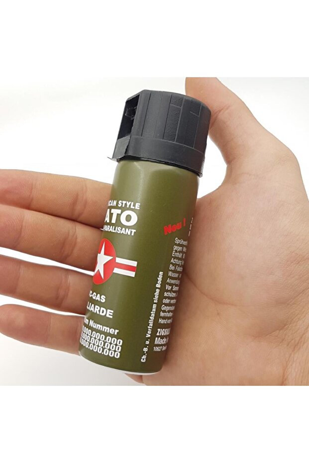1 Adet Biber Kişisel Gazıı Spreyy // 1 x 40ml. + Cüzdan Tip Kamp Çakısı Katlanır Piknik Çakı - 2