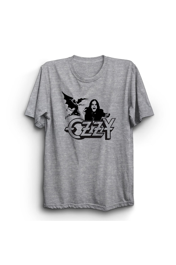 Ozzy Osbourne, with Black Sabbath Logo, Rock Metal Music Band, Unisex, 100% Cotton T-Shirt
