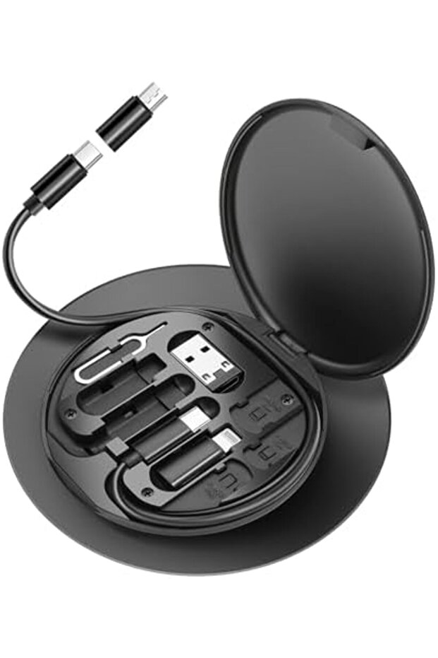 صندوق تخزين تحويل USB، محول كابل شحن متعدد الأنواع، مجموعة محول من C إلى Lightning، نوع C/ - 2