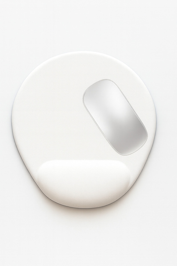 Mousepad with Wrist Support - Anti-Slip Mouse Pad - Mouse Pad - Oval Mouse Pad - Mouse Pad -Mouseped - 3