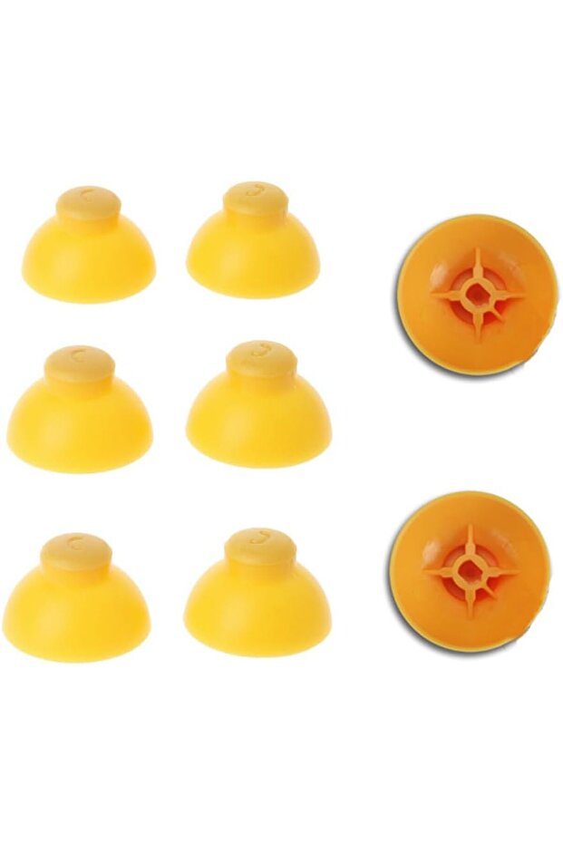 6Pcs Yellow Grey Replacement Analogue Analog Sticks Thumbstick Gamecube Controller Gamecube - 5