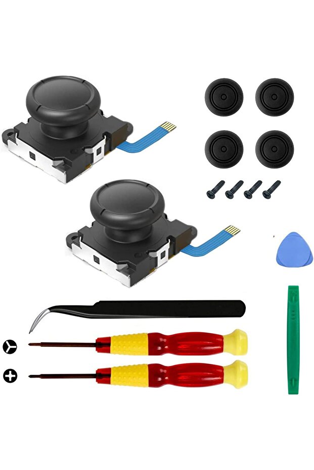 2 Pack 3D Replacement Joystick Analog Thumb Stick Compatible Nintendo Switch / Switch Oled Model - 1