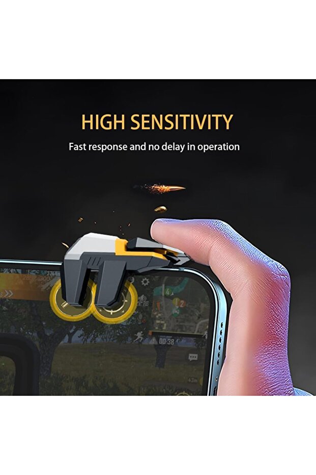 Mobile Game Controller Trigger 6 Button Professional Gaming Triggers 3 Pair Gaming Finger Sleeves - 4