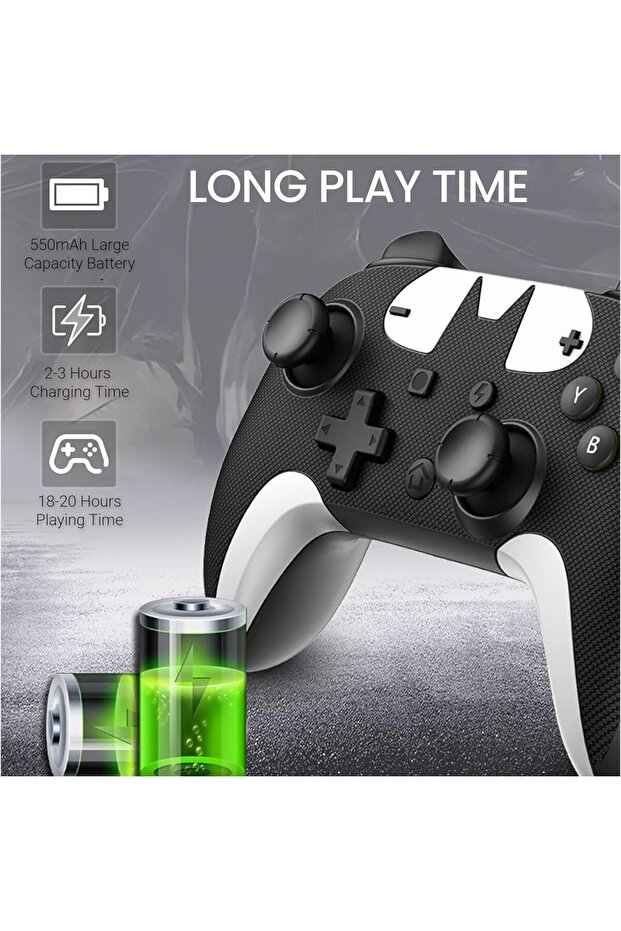 Wireless Gaming Gamepad Controller Remote Gaming Controller Compatible Switch/Lite/Oled/Pc - 6