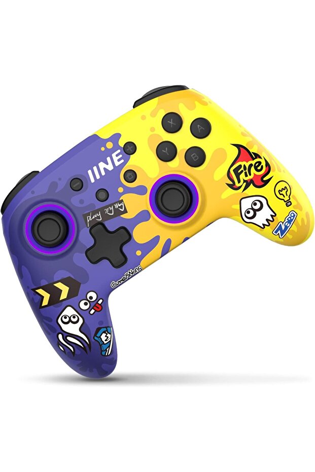 Wireless Graffiti Gamepad Pc/Switch/Oled Bluetooth Gamepad Joystick Dual Shock Usb Game Controller - 1