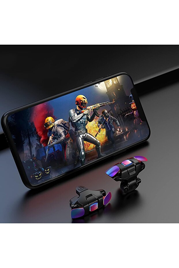 Mobile Trigger Game Controller Iphone Android Pubg Cellphone Gaming Joystick 4 Fingers Operation - 3