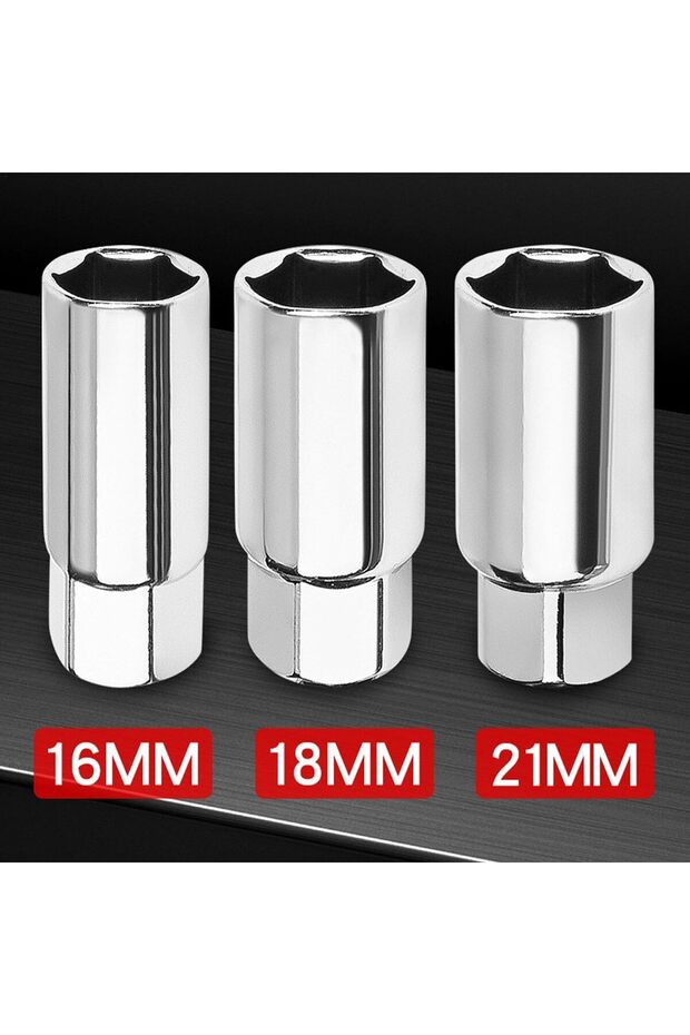 Spark Plug Socket Wrench - Auto Socket Wrench Removal Tool, Multi-Functional Spark Plug Socket - 7