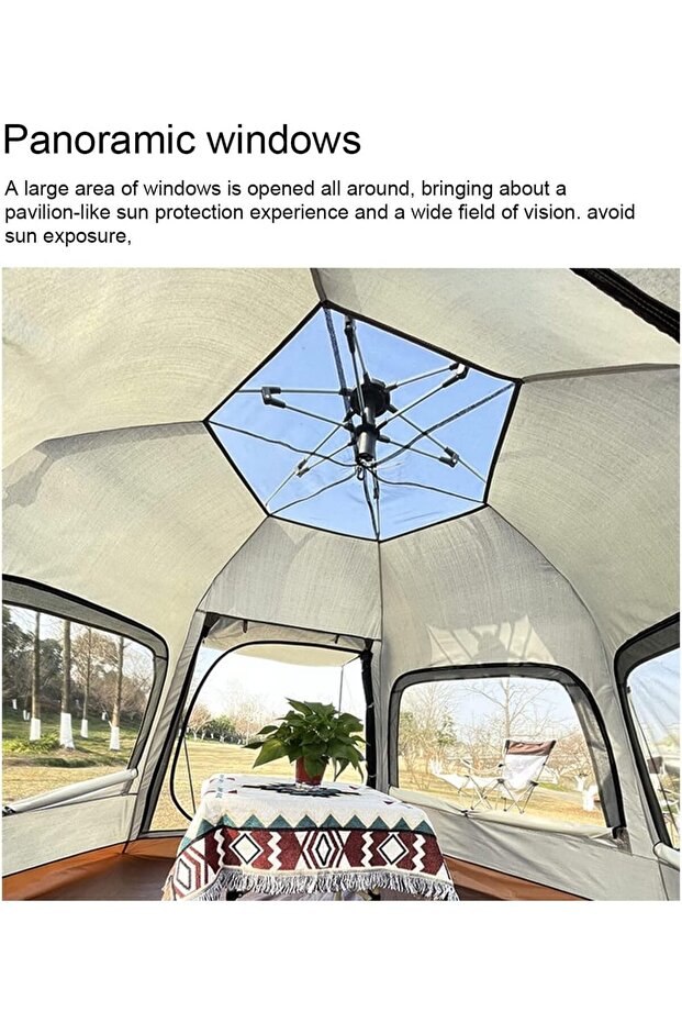 Automated Instant Setup Family Camping Tent for 5-8 Person. - 3