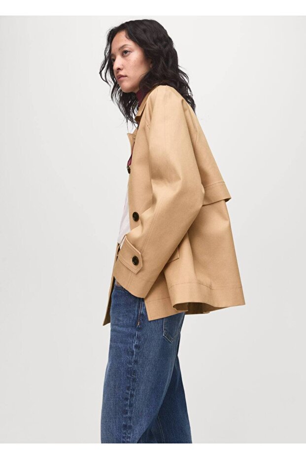 Apoletli oversize parka - 6