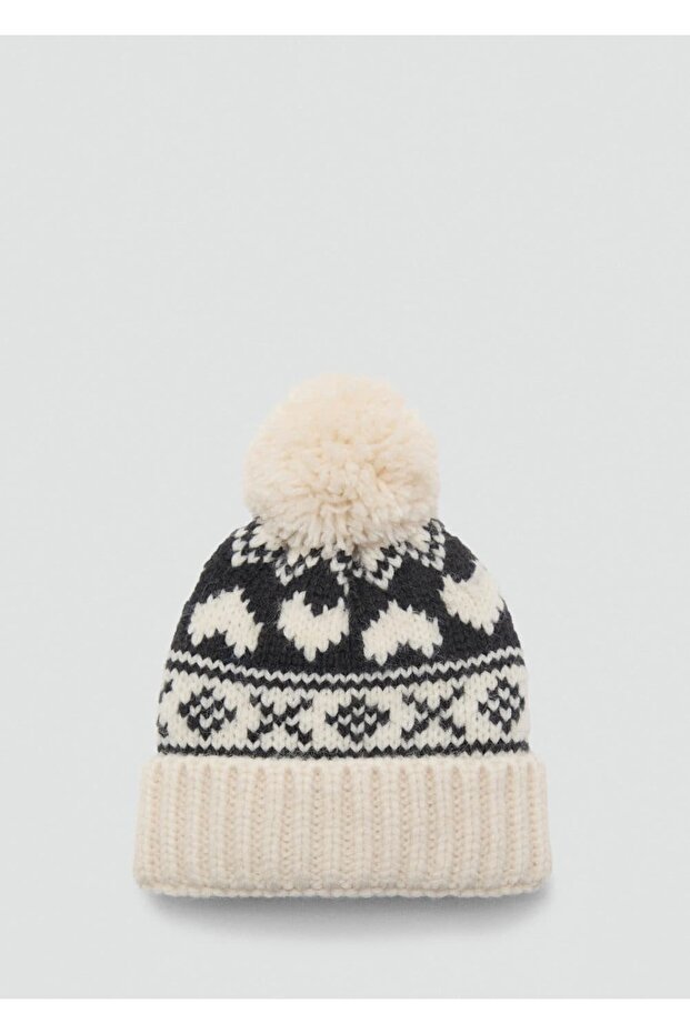 Ponponlu triko şapka - 3