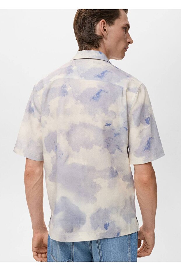 Bowling yaka desenli gömlek - 4