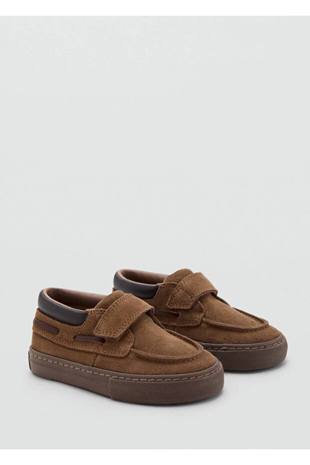 Velcro leather shoes