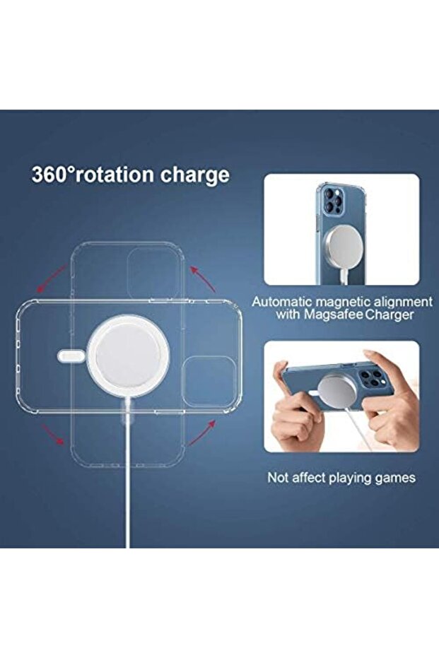 جراب مغناطيسي غير لامع لهاتف iPhone 11 | شفاف - 3