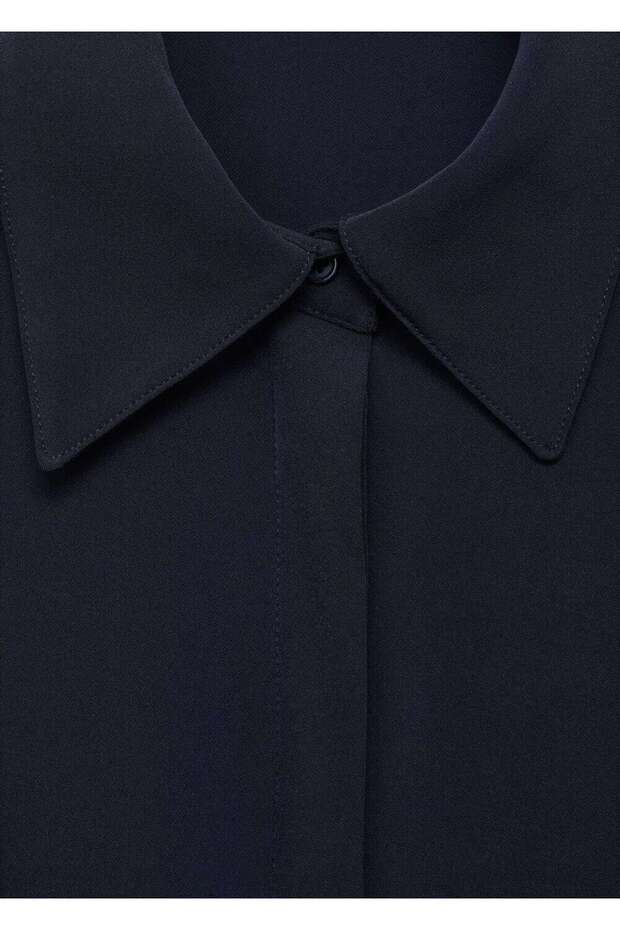 Kemerli gömlek elbise - 6