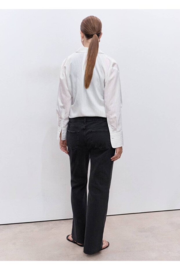 Düz kesim hamile jean - 4