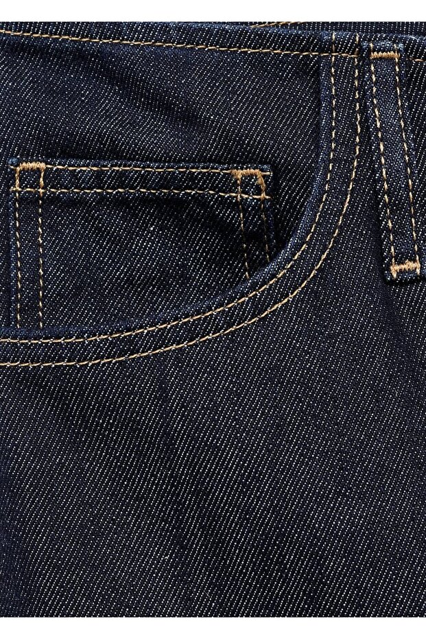 Wideleg orta bel jean - 8