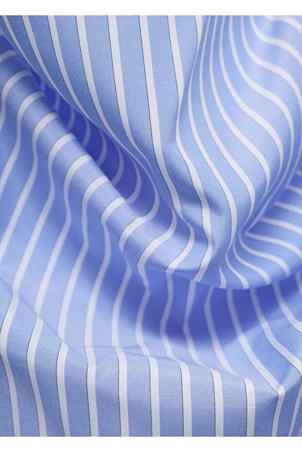 Mendilli çizgili bluz - 6