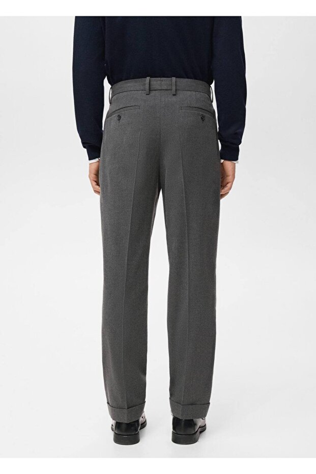 Regular kesim pensli pantolon - 4