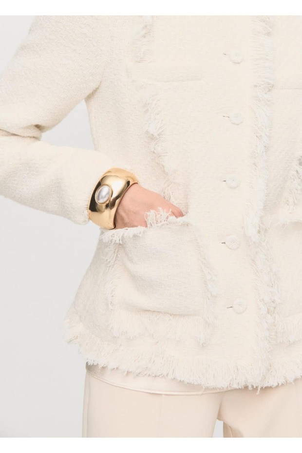 Dikişsiz tüvit ceket - 8