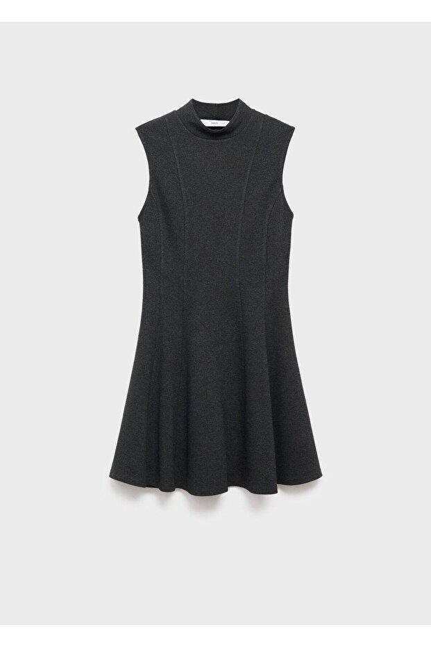 Dikişli kısa elbise - 3