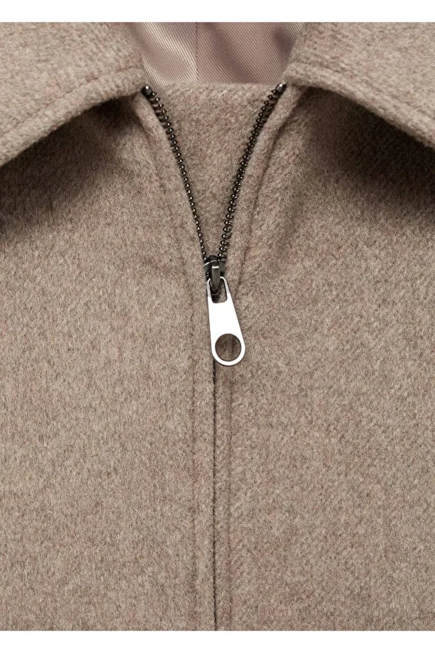 Yün bomber ceket - 8