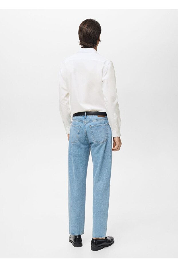 %100 pamuklu slim fit gömlek - 4