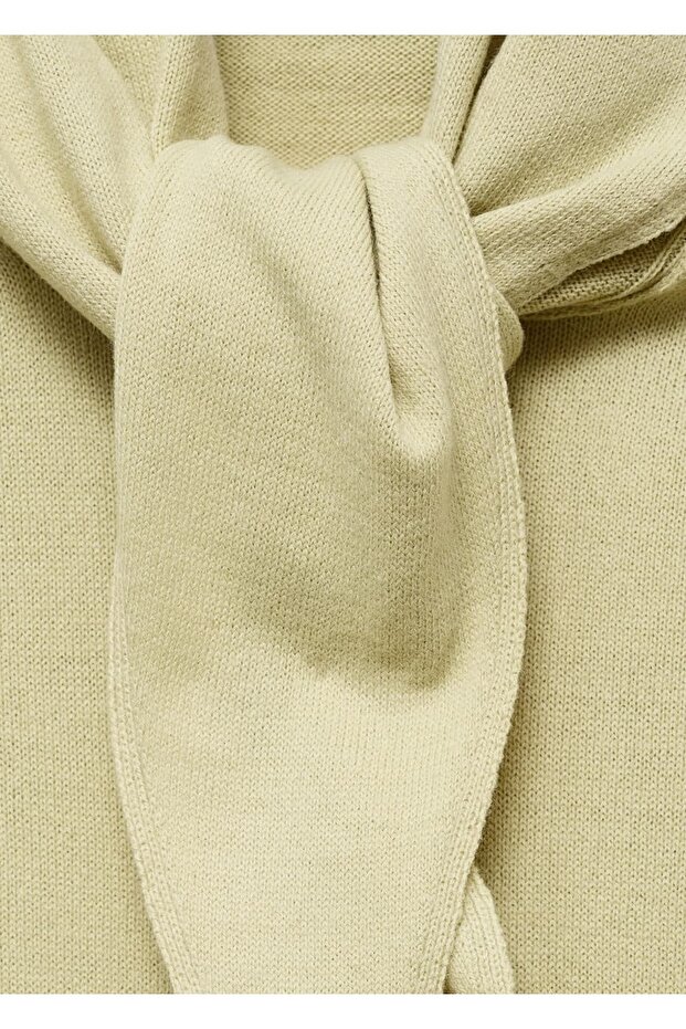 Kısa kollu fularlı kazak - 5