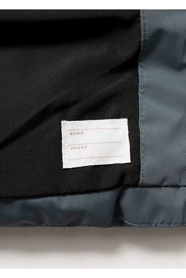 Kapüşonlu uzun kapitone anorak - 6