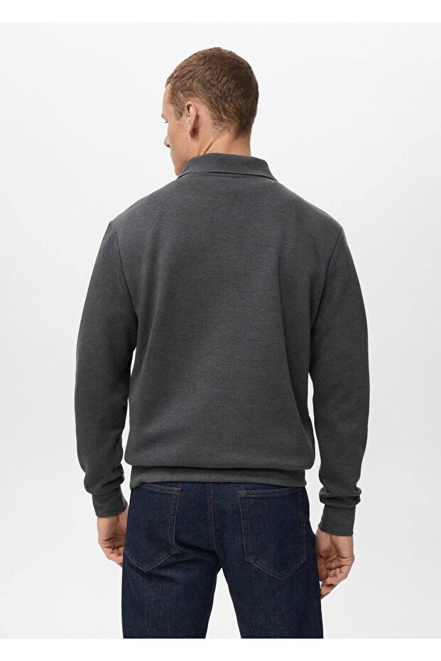 Regular kesim polo sweatshirt - 4