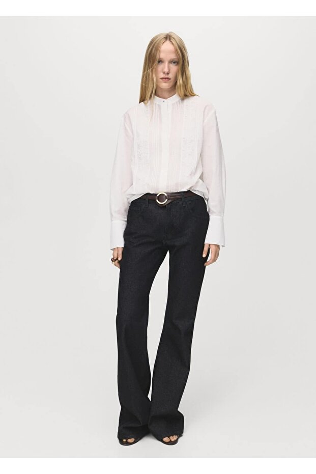 Dantel detaylı bluz - 2