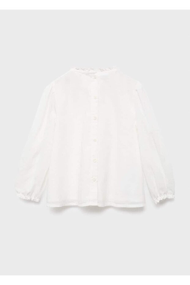 İşlemeli pamuklu bluz - 2