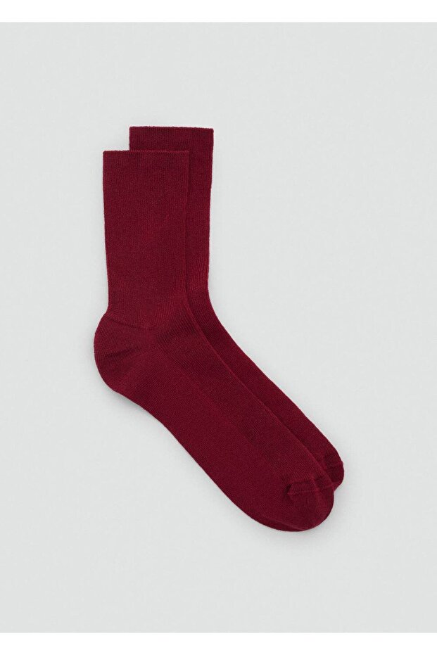 Pamuklu ribana çorap - 2