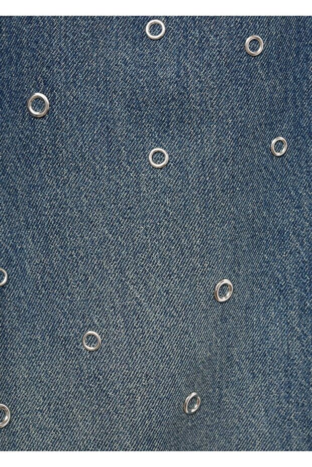 Delikli balon jean - 7