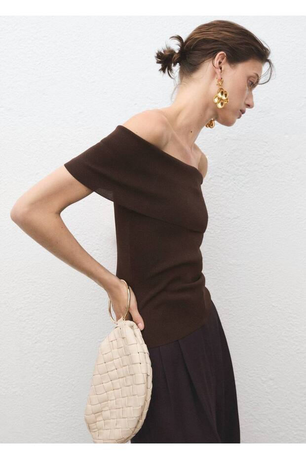 Straplez triko bluz - 5