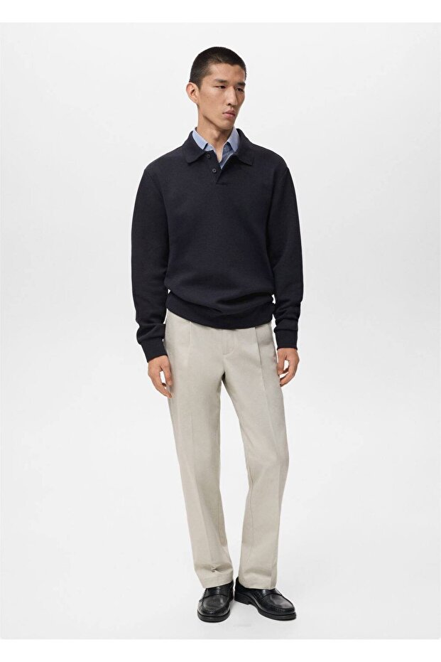 Regular kesim polo sweatshirt - 2