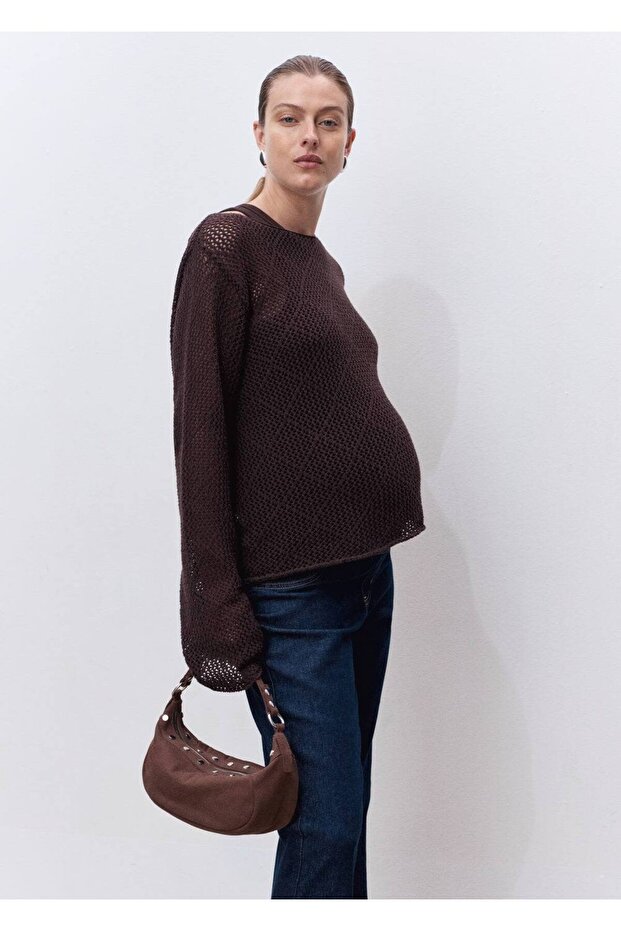 Düz kesim hamile jean - 5