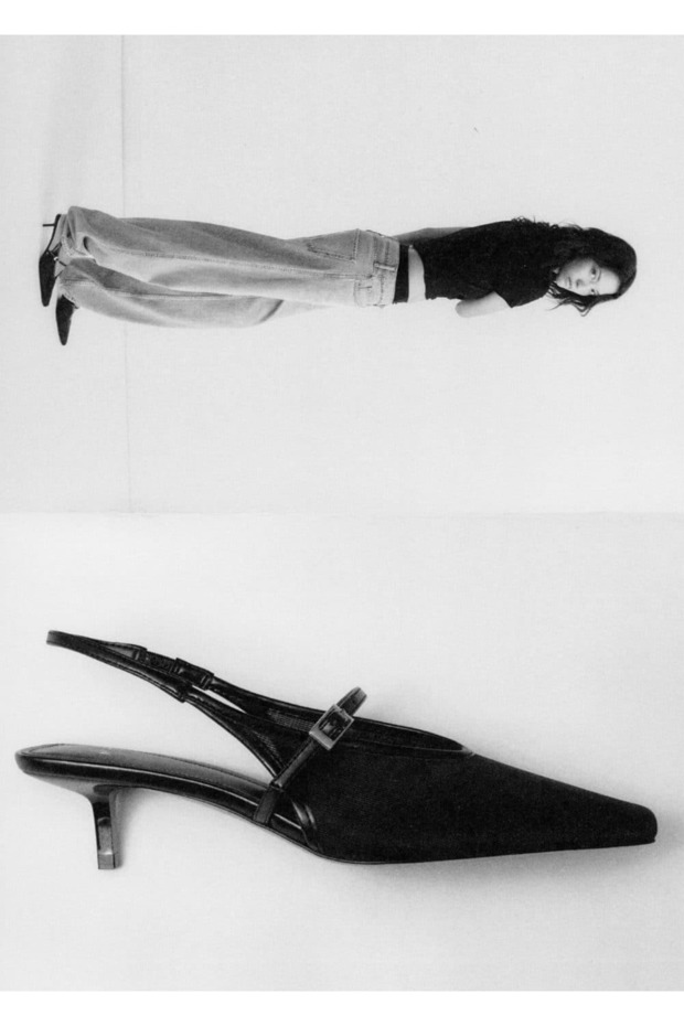 Topuklu tokalı file ayakkabı - 7