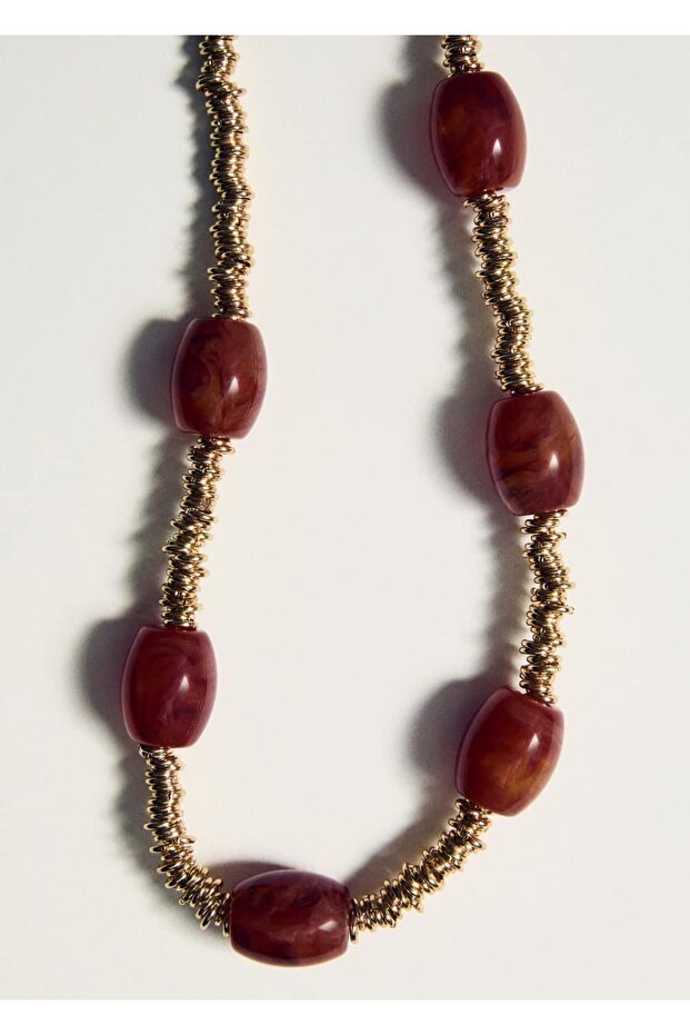 Boncuklu zincir kolye - 3