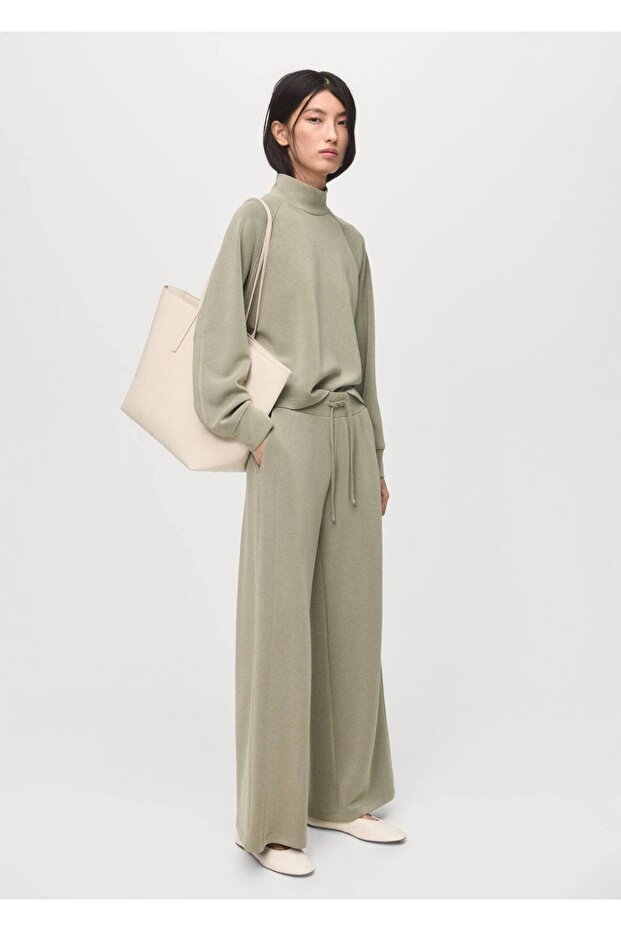 Yüksek yaka sweatshirt - 2