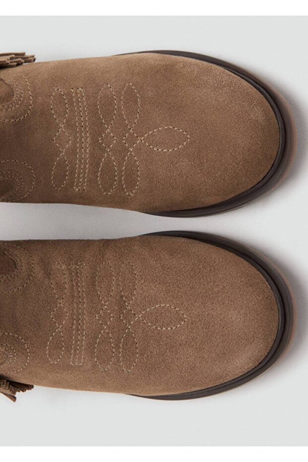 Püsküllü deri bot - 5