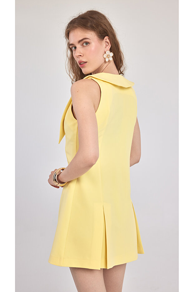 SELENA - Düğmeli Mini Elbise - 8