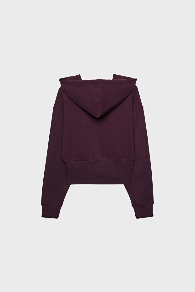 Kapüşonlu fermuarlı sweatshirt - 6